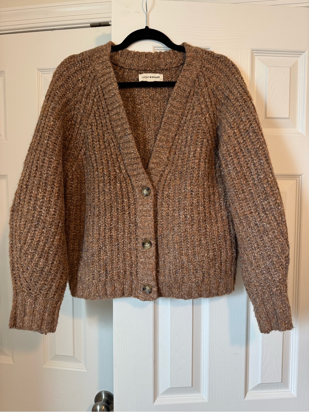 Chunky Knit Button Up Cardigan
